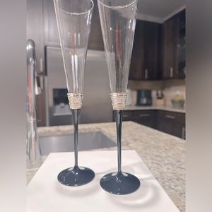Champagne flutes.